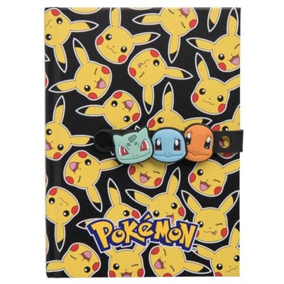 Pokémon Notitieboek met Armband Sluiting Pikachu – Hardcover – Gelinieerde Pagina's