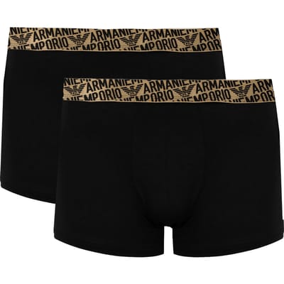 Emporio Armani Boxershorts 2 Pack Mannen zwart