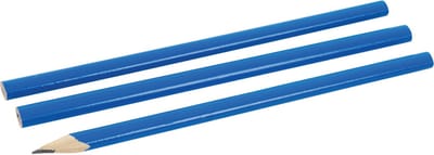 Silverline Ovaalvormige timmermanspotloden - Zacht lood - 3 stuks - 175 mm