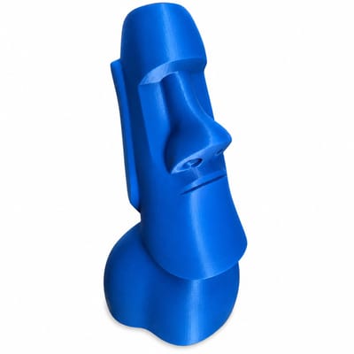 Moai Beeld Spaarpot – Design Piggy Bank – Decoratieve Geldpot voor Kinderen en Volwassenen – Paaseiland Stijl – 15 × 13 × 22 cm – Blauw