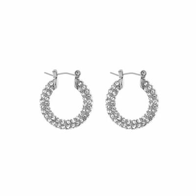Bijoutheek Oorringen Zirkonia Stenen Silver