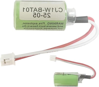 Reservebatterij - PLC Batterij - PLC Stroomvoorziening - Compatibel met CP1W-BAT01 - CR1/2AA - Wit