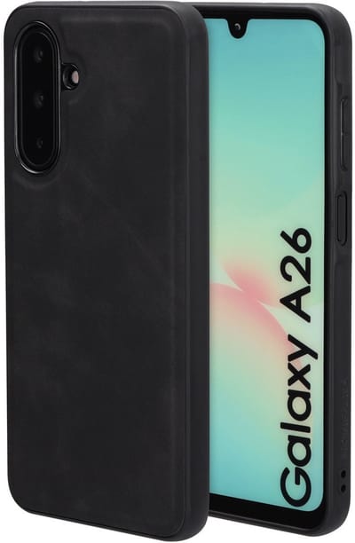 Mobiparts Classic Backcover geschikt voor Samsung Galaxy A26 Graphite - Zwart - MagSafe