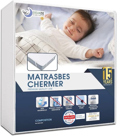 Waterdichte Matrasbeschermer 70 x 200 cm - Ademend en Met Elastische Hoeken