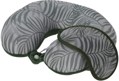 JHUBERS- Nekkussen U-vormig - Zacht/Compact - Met Slaapmasker - Voor Volwassenen/Kinderen - Reisgenoot voor Auto/Train/Vliegtuig - Dubbelzijdige Bekleding - Reiscomfort