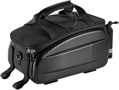 Fietstas Achter - Bagagedragertas - Outdoor Reizen - Uitbreidbare Capaciteit - 17L tot 31L - Zwart