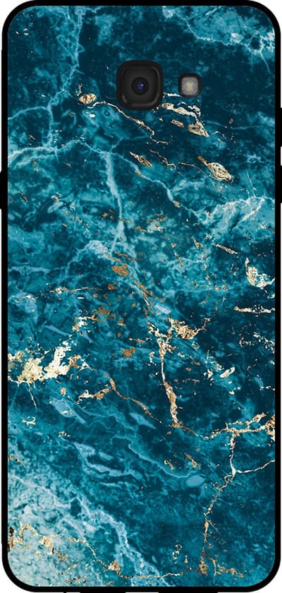 Smartphonica Telefoonhoesje voor Samsung Galaxy A7 2017 met marmer opdruk - TPU backcover case marble design - Blauw geschikt voor Samsung Galaxy A7 2017