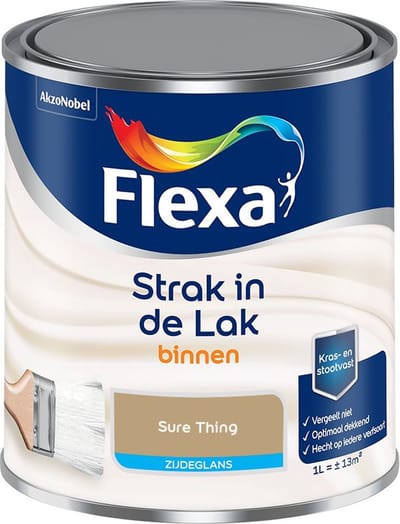 Flexa - Strak In De Lak Binnenlak Zijdeglans - Sure Thing - Mengverf - 1 L