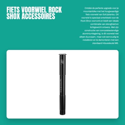 Dailygoods- Voorwiel Lichtgewicht Aluminiumlegering - Vooras 100 x 15 mm - Rock Shox Compatibel - Corrosiebestendig - Eenvoudige Installatie - Vervanging Fietsvork - Fietsas
