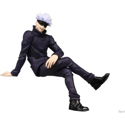 13cm Japanse Anime Jujutsu Kaisen Figuur Gojo Satoru Actiefiguur PVC Model Speelgoed Verzamelfiguur Noodle Stopper Kindercadeau black