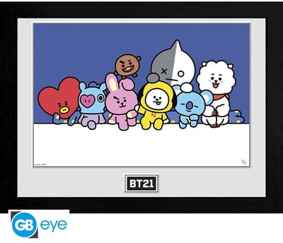 GBeye BT21 Framed Print 30x40CM-Group (Diversen) Nieuw