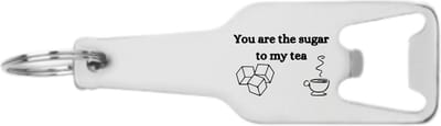 Akyol - you are the sugar to my tea flesopener - Quotes - familie vrienden - cadeau - 105 x 25mm