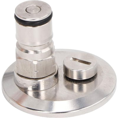 Adaptateur de 1,5 po pour poteau à verrouillage à billes avec soupape de surpression, installation rapide white