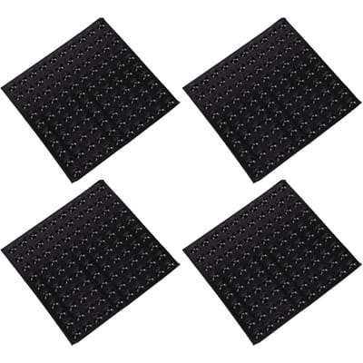400 stuks Grote Ronde Tactiele Punt Sticker Set Siliconen Braille Stickers Verhoogde Stippen voor Visueel Gehandicapten 10 mm Diameter Zwart zwart