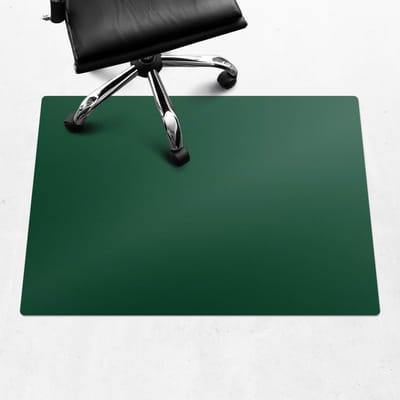 Wallfluent - Vloerbeschermer Groene Eucalyptus - 100x70 cm - Donkergroen Vloerbeschermer Bureaustoel Tapijt - Rechthoekig - Vloerbeschermer Vinyl-Computer Stoel Mat-Werkplekdecoraties - Koele en donkere kleuren