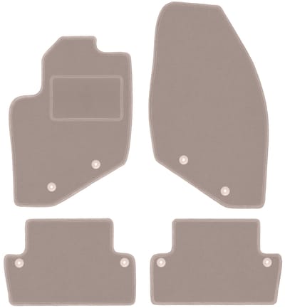 Beige veloursmatten voor: Volvo S60 I liftback (2000-2009)