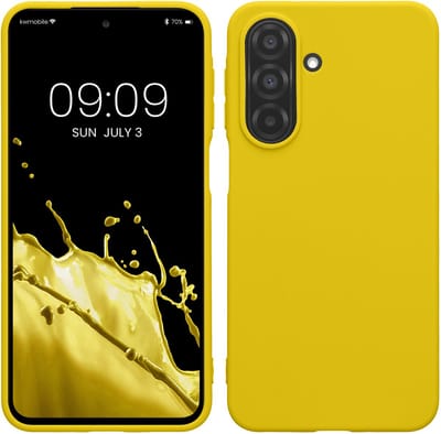 kwmobile telefoonhoesje geschikt voor Samsung Galaxy A27 5G - Hoesje voor smartphone - Back cover in stralend geel