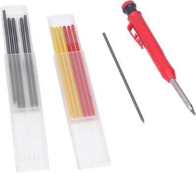 Houtbewerking Markeerpen - Kraspen Tekenpen - Nauwkeurig Markeren - Duurzame Legering Tip - 2.8 mm - Zwart