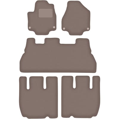Beige velours vloermatten voor: Chrysler Pacifica II 7-zits (2017-)