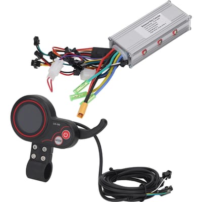 48V 60V Elektrische Fiets Scooter Controller met Ronde Kleurrijke Duimgashendel LH100 LCD Paneel voor gray