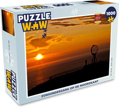 Puzzel Zonsondergang op de Noordkaap - Legpuzzel - Puzzel 1000 stukjes volwassenen