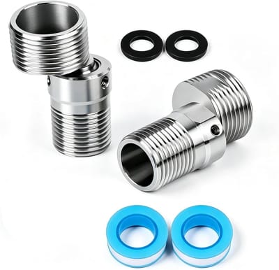 Douchekop Adapter - Verstelbaar Gewricht - Douche Gemak - 360 Graden Draaibaar - 10 x 5 x 1 cm - Meerkleurig
