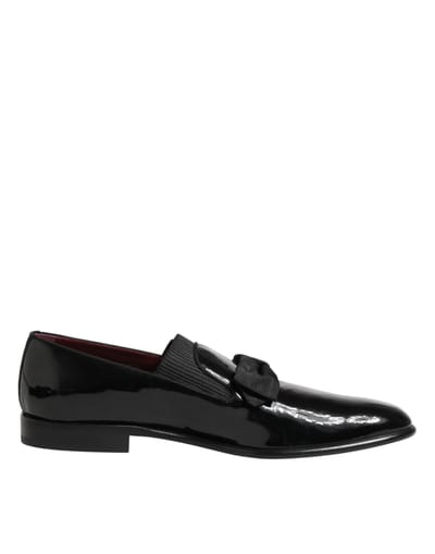 Dolce & Gabbana Zwarte Leren Instap Herenschoenen Loafers