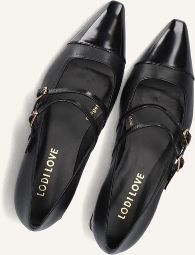 Lodi Bro4982 Ballerina's Dames - Zwart - Maat 39