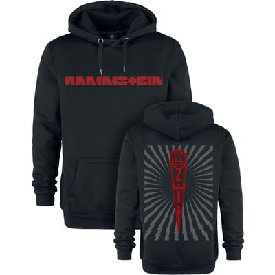 Rammstein Trui met capuchon - Zeit - S tot 3XL - voor Mannen - zwart