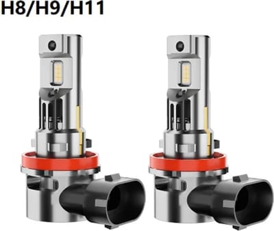 TLVX H8/H9/H11 55Watt Pro Line Perfect Fit LED lampen – 6000K Wit Licht (set 2 stuks), 14400 Lumen Hoge Lichtopbrengst – CANBUS - Auto - Scooter - Motor - Dimlicht - Grootlicht – Mistlicht - Koplampen - Autolamp - Autolampen 12V