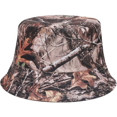 Buiten Europees en Amerikaans Mannen en Vrouwen Nieuw Camouflage Jungle Print Vissershoed Volwassen Vissen Zonbescherming Pot Hoed 56-58cm gray