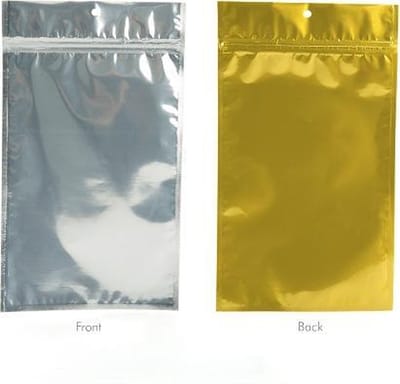 Gripzakken Transparant/Zilver 15,5x23,5cm (100 stuks) | ziplock | gripzak | ziplock zakken | ziplock zakjes