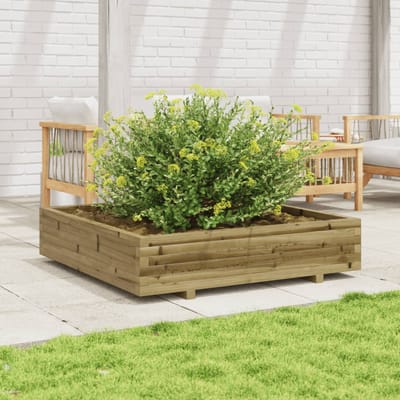 vidaXL - Plantenbak - 110x110x26,5 - cm - geïmpregneerd - grenenhout