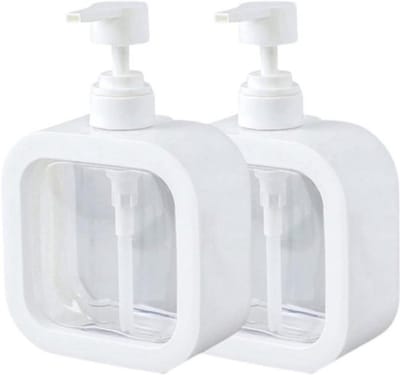 COCHO® Zeeppompjes Wit - SET van 2 Zeepdispensers - Zeeppomp - Zeeppompje vrijstaand - Zeepdispenser Wit - Keuken - Badkamer - Toilet - Zeepdispensers