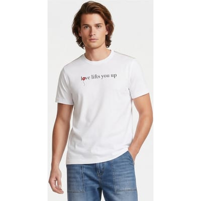 Brooks Brothers Pride T-shirt White Maat: XL | T-shirts met Print Outlet | Heren | Wit