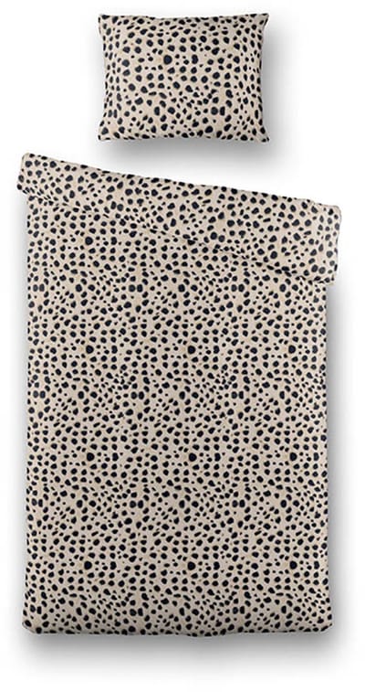Dekbed-Discounter - Fresh and Co Kids Dekbedovertrek 140 x 200 cm - Verkoelend Polykatoen - Korte instopstrook - Wassen op 40 graden - Inclusief 1 kussensloop - Cheetah