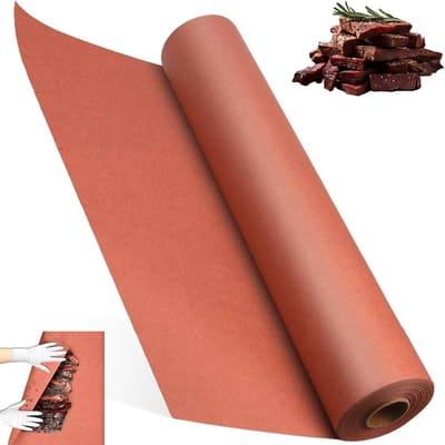 Roze Butcher Paper 40 cm x 30 m - Ongebleekt Kraftpapier voor Koken, Barbecue en Cadeauverpakking - Perfect voor Roken van Vlees, Vis en Groenten