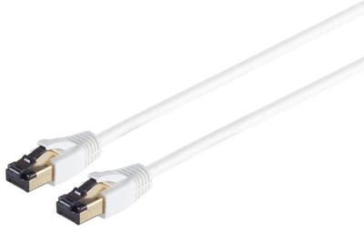 Patchkabel cat 8.1 F/FTP PIMF LSZH weiß 0,5m