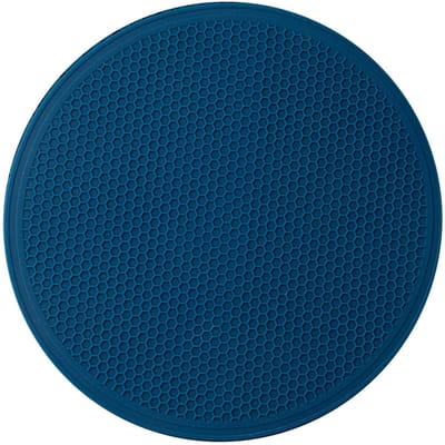 Isolatiekussen Siliconen Honingraatpatroon Hittebestendig Milieuvriendelijk Veilig 30cm Potonderzetter voor Mokken Schalen Borden Marineblauw blauw