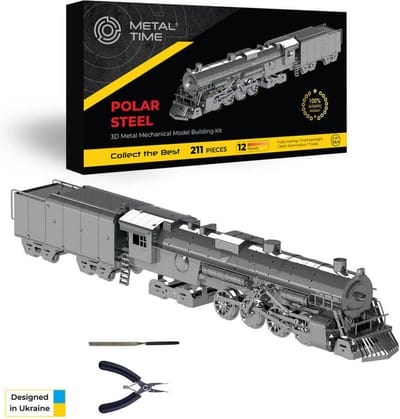 3D Metalen Bouwpakket, Polar Steel, Metal Time, MT052ST, 36,5x6,2x5,1cm