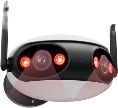 Beveiligingscamera - IP Camera - Huis Beveiligen - 180 Graden Panoramisch - 8MP - Wit