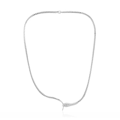 Cavill - 925 Sterling Zilver Ketting - Rhodium Gecoat - Fijn, Lichtgewicht & Stijlvol Design - 45,7 cm - Duurzaam & Draagbaar
