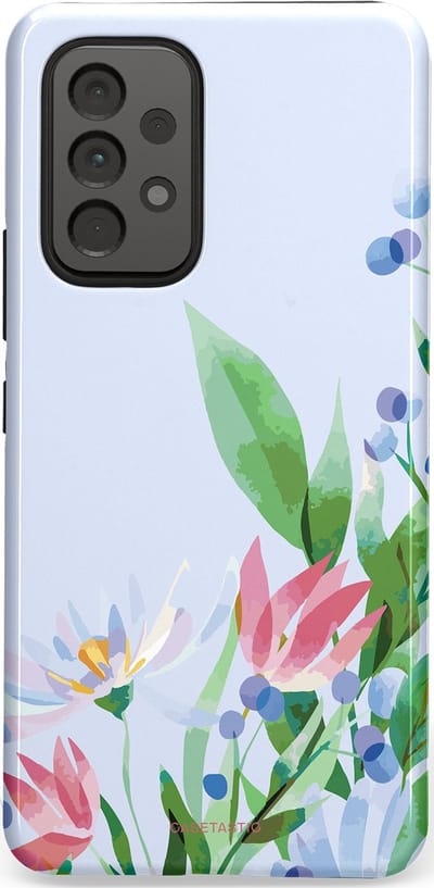Casetastic hoesje geschikt voor Samsung Galaxy A53 (2022) 5G - Dubbellaagse bescherming - Dromen in pastel - Fashion Case - Lichtgrijs Mintgroen