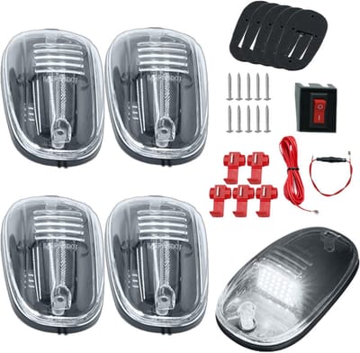 Daklampen Vrachtwagen - Cabine Verlichting - Veiligheid Verkeer - IP65 Waterdicht - 14.2 x 4.2 cm - Wit