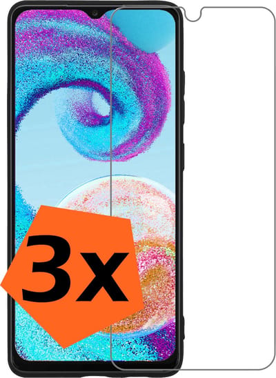 Screenprotector - 3 Stuks - Geschikt voor Samsung Galaxy A04s - Extra Sterk - Gehard Glas - Beschermglas - Tempered Glass - Screen Protector