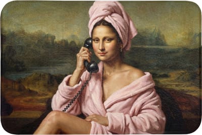 Badmat 90x60 cm - Antislip - Mona - Klassiek - Roze - Badmatten voor badkamer - Badkamermat - Douchemat - Badkamer mat