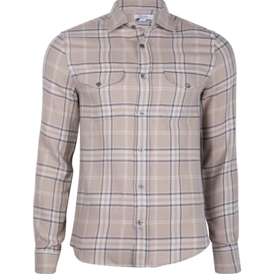 Reiss Orlando Casual Shirt — Sand Maat: M | Casual Overhemden Outlet | Heren | Zand