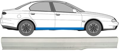 Reparatie dorpel voor Alfa Romeo 166 1998-2007 / Rechts