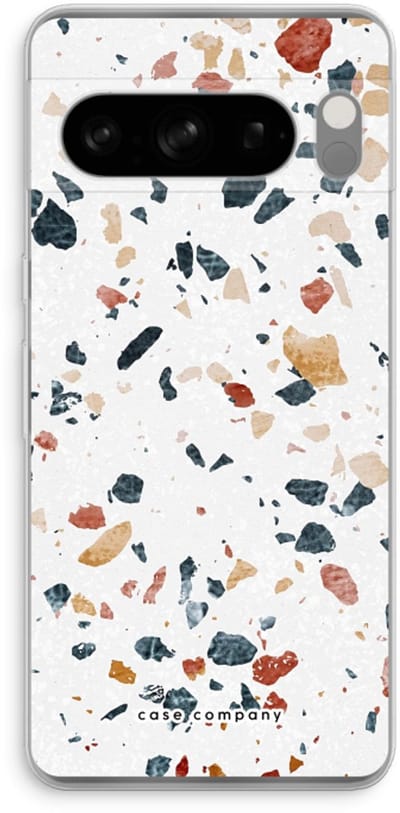 Case Company® - Hoesje geschikt voor Google Pixel 8 Pro hoesje - Terrazzo N°4 - Soft Cover Telefoonhoesje - Bescherming aan alle Kanten en Schermrand