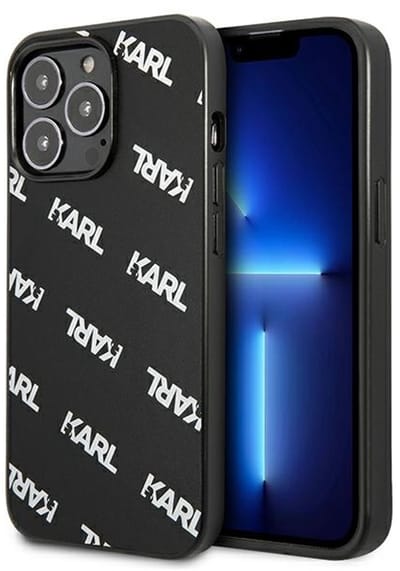 Karl Lagerfeld Serie - iPhone 13 Pro Hardcase - Zwart - Lichte Bescherming - Luxe Design